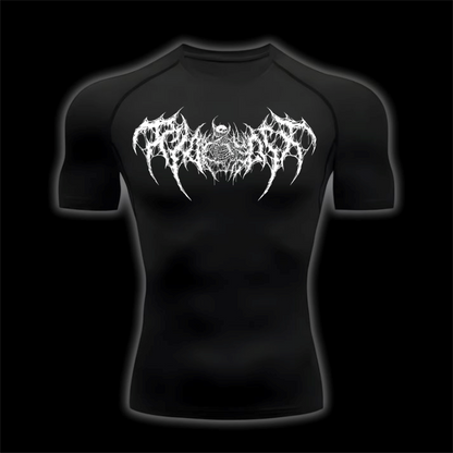 ZENZO Dark Skull Graphic Half Sleeve Tee